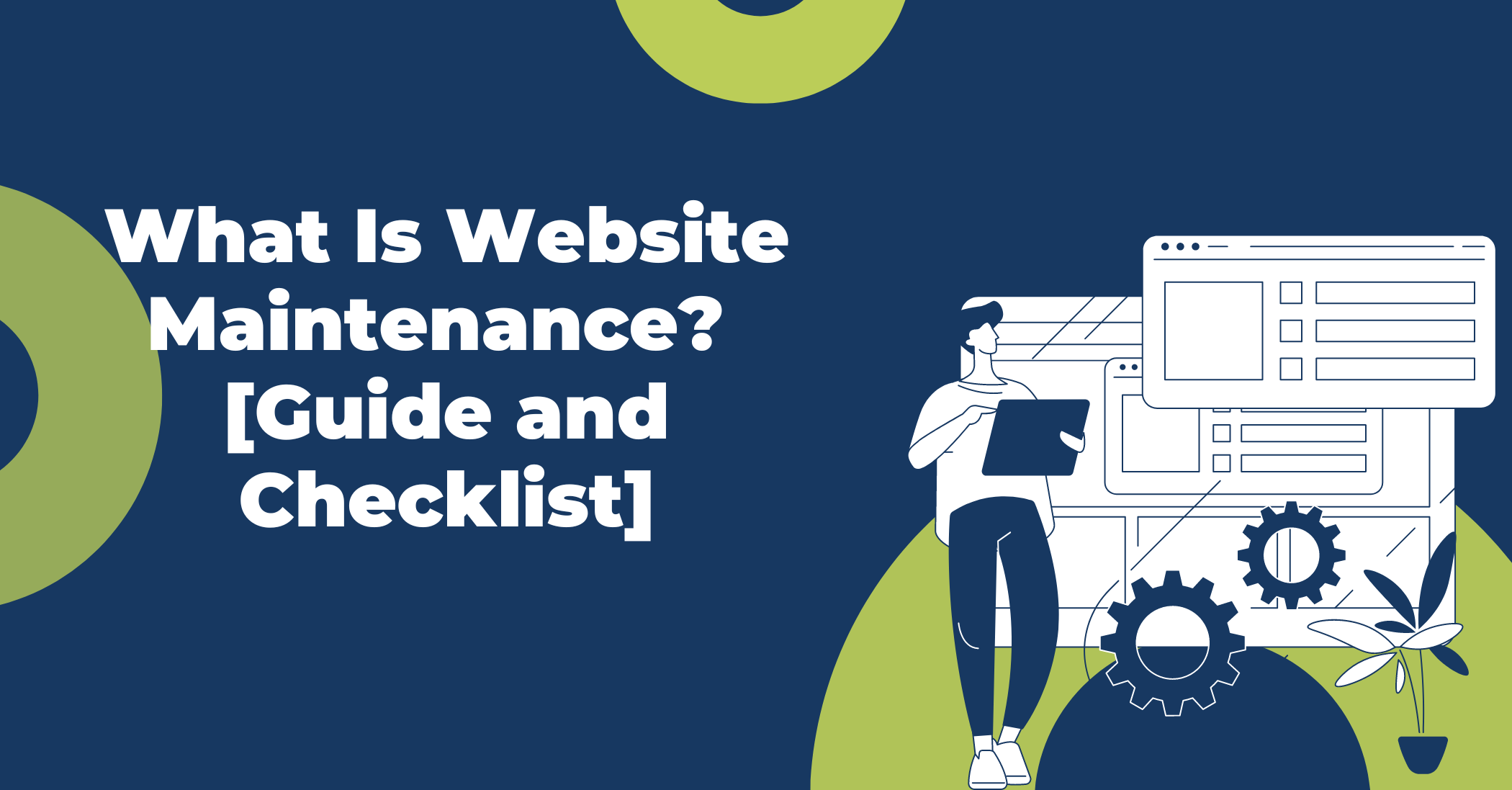 Web designer performing website maintenance for a client